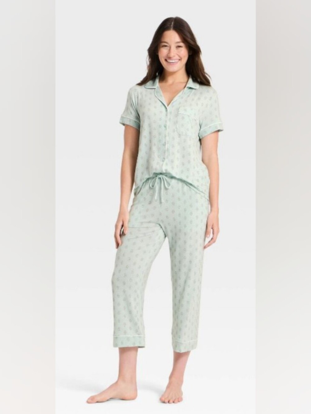Sage Modal Short-Sleeve Pajama Set XS